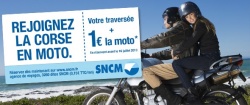 Embarquez avec votre moto en Corse pour 1EUR