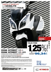 Promos Kymco : prolongement de l'offre de financement