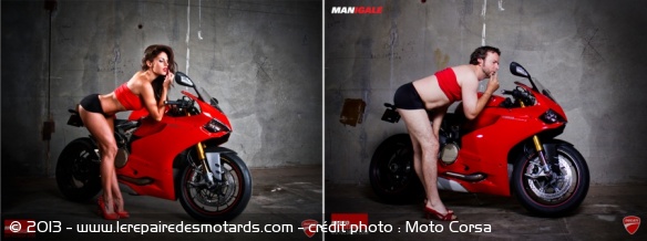 Des hommes en bikini pour sublimer la 1199 Panigale