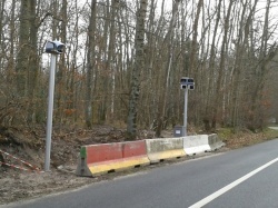 Le radar tronçon de la vallé de chevreuse déjà vandalisé (photo : DR)