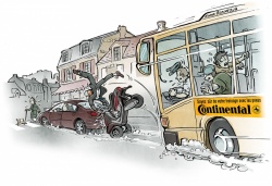 Saga publicitaire Continental : le freinage