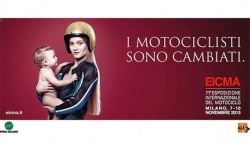 Salon Eicma 2013 : la madone à l'enfant version motard