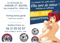 Soirée moules frites Kiqincoup Tetoupal à Lille