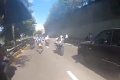 Un 4X4 renverse motards à New York