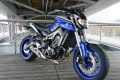 Yamaha MT 09 White and Blue Racing