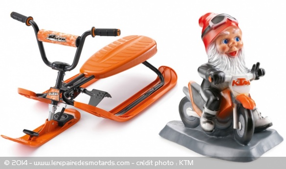 Luge et nain de jardin KTM