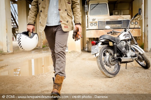 Le vintage est à l'honneur dans la moto, comme ici avec la nouvelle collection Dainese