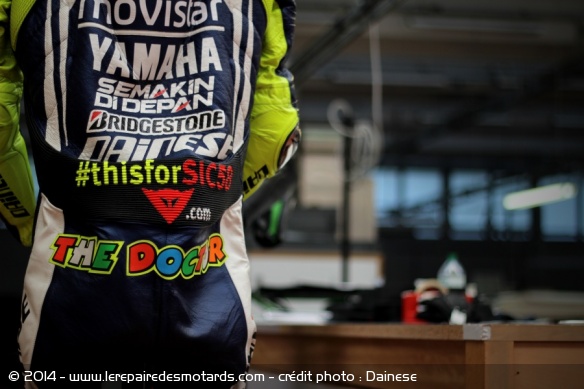 Dainese et Rossi rendent hommage à Sic