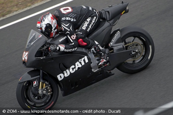 Dovizioso lors du test de pré-saison à Phillip Island - crédit photo : Ducati