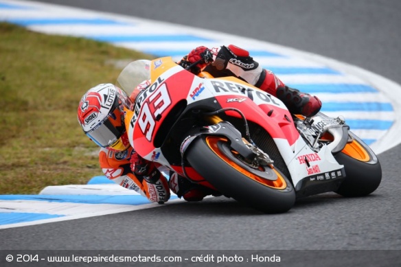 Marquez assure l'essentiel à Motegi en terminant devant Rossi et Pedrosa