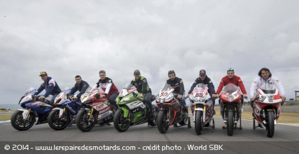 Allerton, Laverty, Davies, Sykes, Guintoli, Rea, Corti et Yates