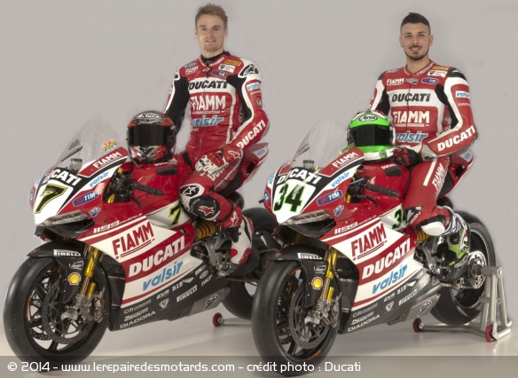 Chaz Davies et Davide Giugliano