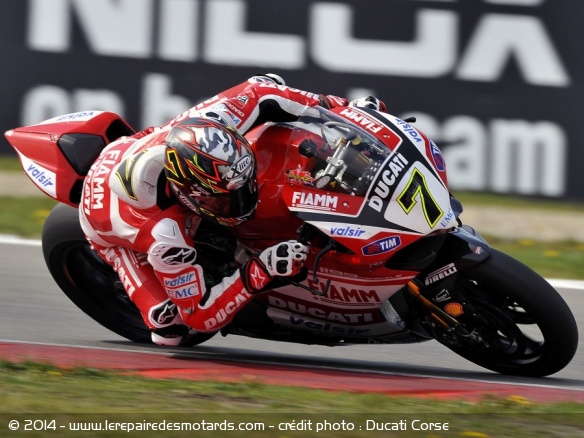 Davies et Ducati espèrent bien se rapprocher du podium - crédit photo : Ducati