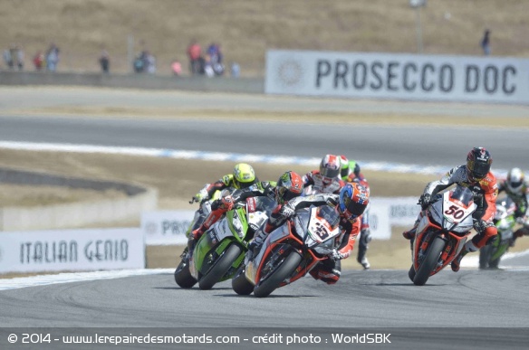 Melandri repart en tête mais chute dans le 2ème tour