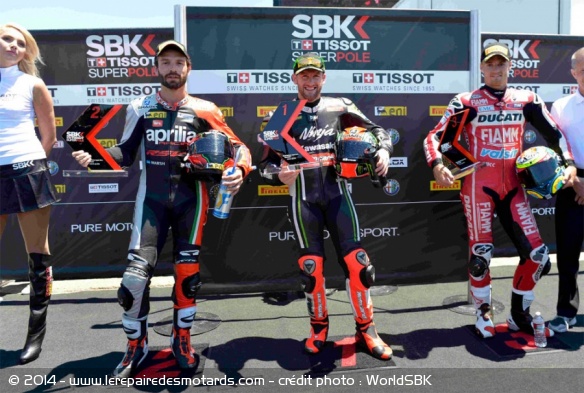 Guintoli, Sykes et Davies partiront en première ligne à Laguna Seca