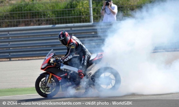 WSBK : Guintoli en leader à Aragon