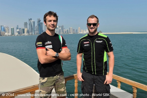 Sylvain Guintoli et Tom Sykes