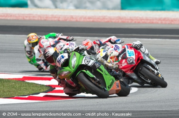 Sofuoglu devant Cluzel, van der Mark, Zanetti et Rolfo