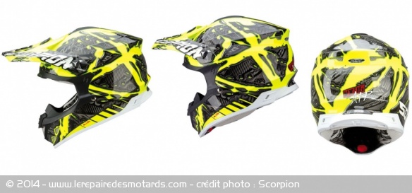 Casque intégral cross Scorpion VX-15 Air Petrol