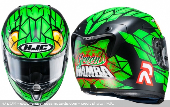 Casque intégral HJC R-Pha10 Plus Green Mamba