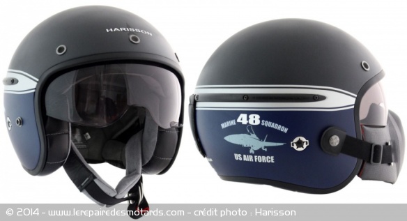 Casque jet Harisson Corsair Squadron