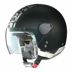 Casque Jet Nolan N20 déco Combat Plus