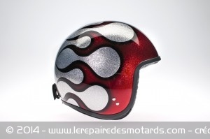 Décos Cosmic Flake Silver Red Flame de Davida
