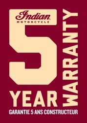 5 ans de garantie pour les Victory et les Indian