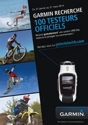 Garmin recrute 100 testeurs pour la caméra VIRB Elite