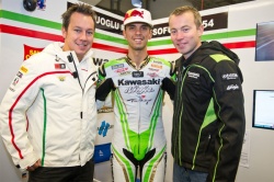 Pucetti, Sofuoglu et Sturridge - crédit photo : Kawasaki