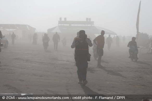 Les conditions météo ont contraint l'organisation à modifier le parcours