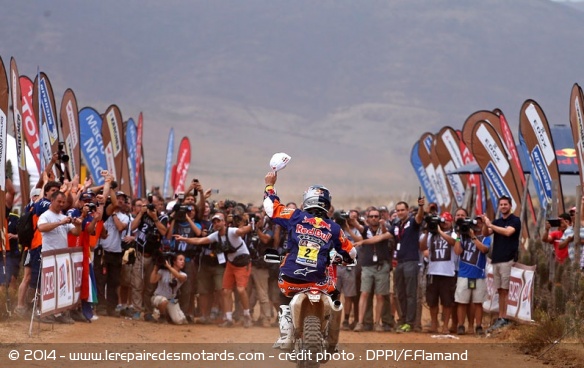 Victoire de Marc Coma pour le Dakar 2014 sur KTM (c) DPPI/F.Flamand