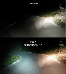 Eclairage d'origine vs. éclairage directionnel