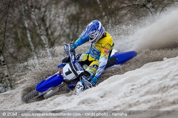 Enduropale du Touquet : préparation des pilotes Yamaha