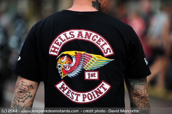 Un Hells Angels lors de l'Euro-Festival Harley à Grimaud
