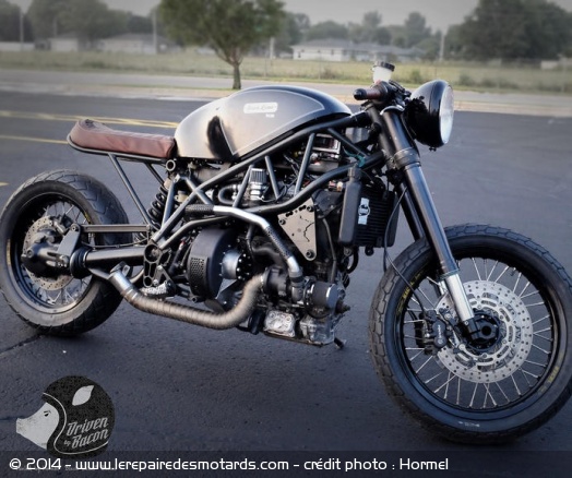 Moto roulant au bacon