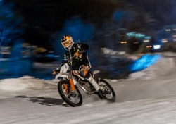Le cross électrique KTM à Val d'Isère - Photo : Andy Parant