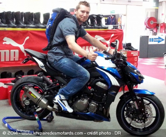 Grégory Leblanc et la Z1000 Puma