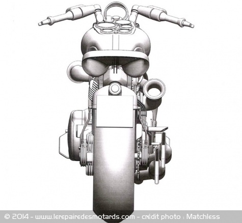 Prochaine moto de Matchless de derrière