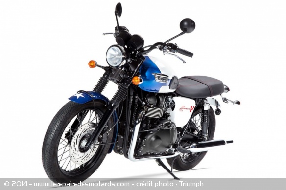 La Triumph Bonneville T214 repose sur une base de T100 Black