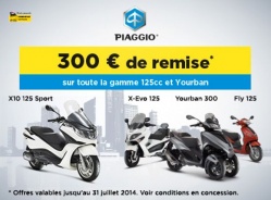 Opération promotionnelle Piaggio et Aprilia