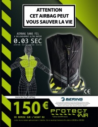 150 euros de remise sur l'airbag Protect Air