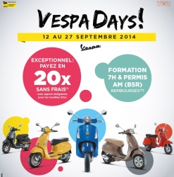 Promos Piaggio Vespa crédit 0