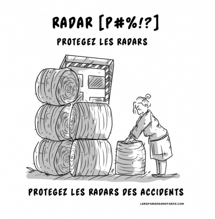 Protégez les radars avec des bottes de paille