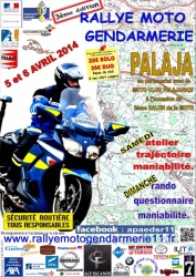 Rallye moto Gendarmerie dans l'Aude