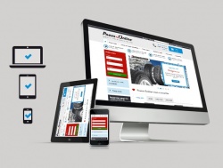 Le site Pneus Online disponible sur mobile et tablette