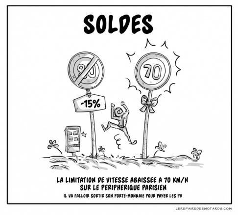 Soldes : baisse de la vitesse à 70 km/h