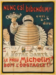 O'GALOP, Marius Rossillon dit, Le pneu Michelin, 160,5 x 120 cm (estimation 7 000 - 8 000 €)