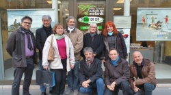 Philippe Leizé, Dominique Letourneau, Louise Besseyre, Alain Borie, Françoise Valigny, France Wolf, Patrick Jacquot, Michel Sirven et Jérôme Feuillade - crédit photo : Mutuelle des Motards