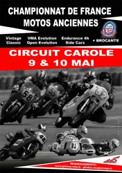 Courses de motos anciennes à Carole